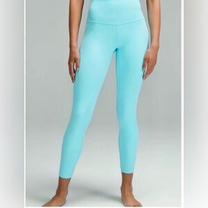 Lululemon-Align 28”  Cyan Blue High-Waisted Leggings-size 6 NWT